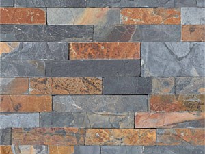 Sunset Multi Color Slate Dressed Ledger Panel